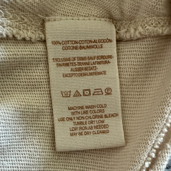 Free People Embroidered Beige Sleeveless Top Size XS - Picture 7 of 9